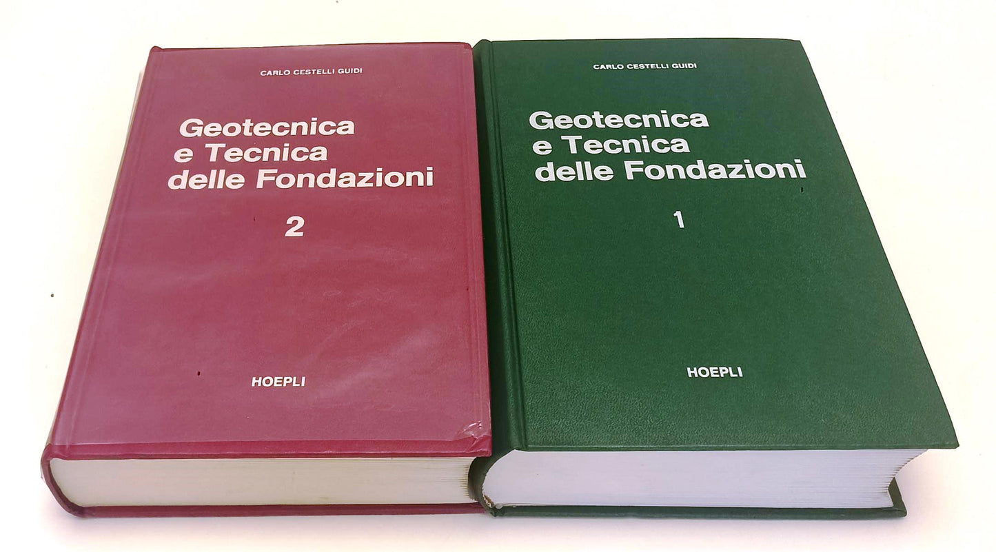 LZ- GEOTECNICA E TECNICA DELLE FONDAZIONI 1/2- CESTELLI GUIDI- HOEPLI- C- YFS648