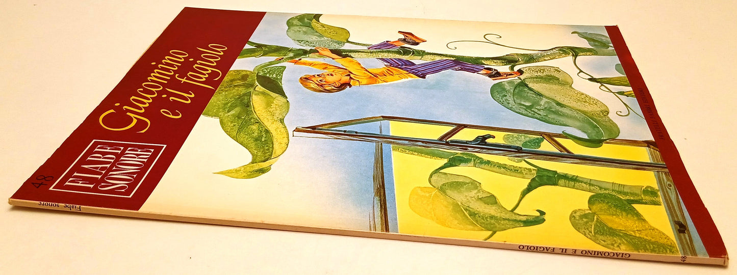 LB- FIABE SONORE N.48 GIACOMINO E IL FAGIOLO + disco 45 giri- FABBRI- B- RVSa774