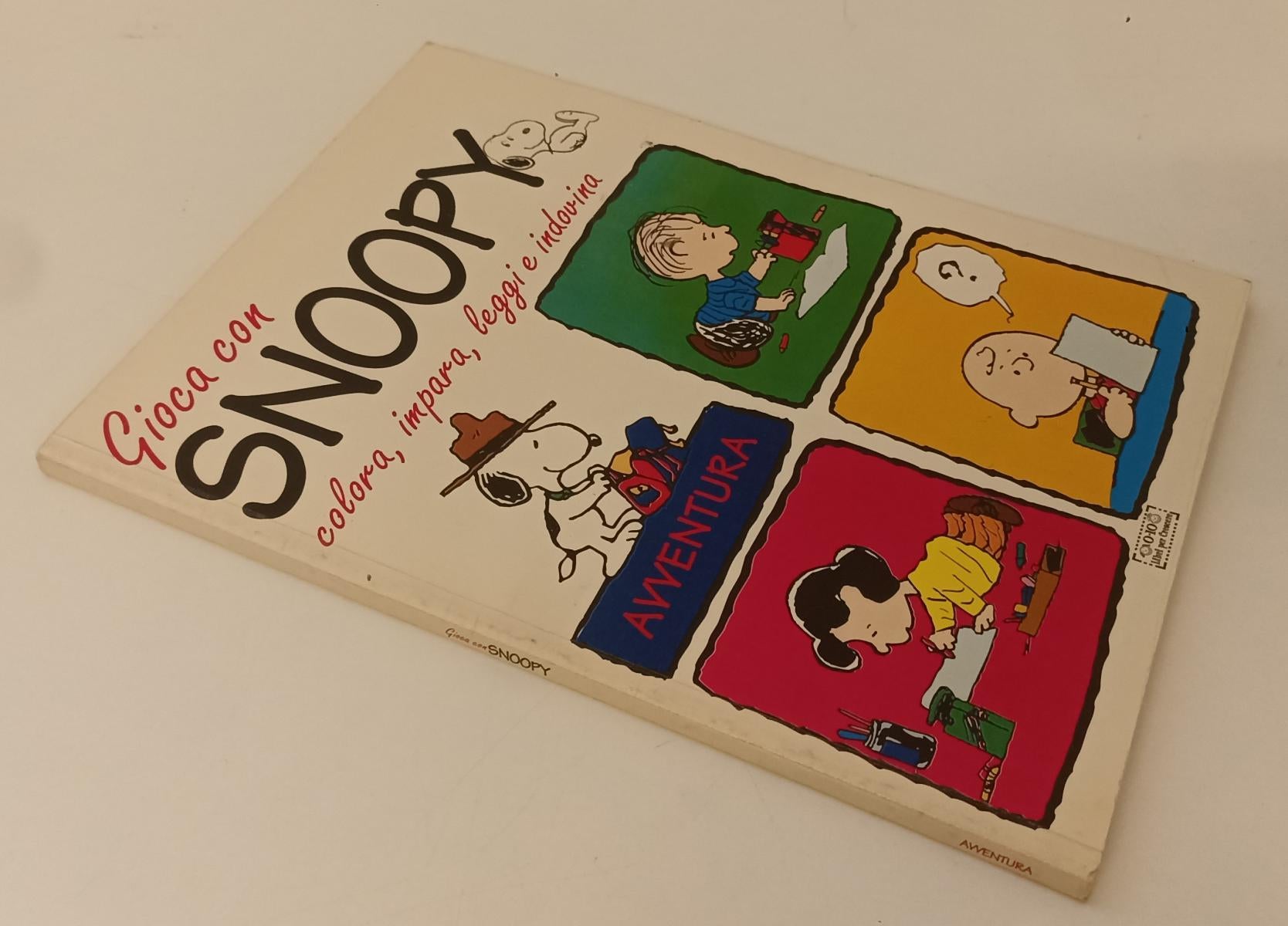 LB- GIOCA CON SNOOPY COLORA IMPARA LEGGI E INDOVINA- LIBRI CRESCERE- 1996- B-P23