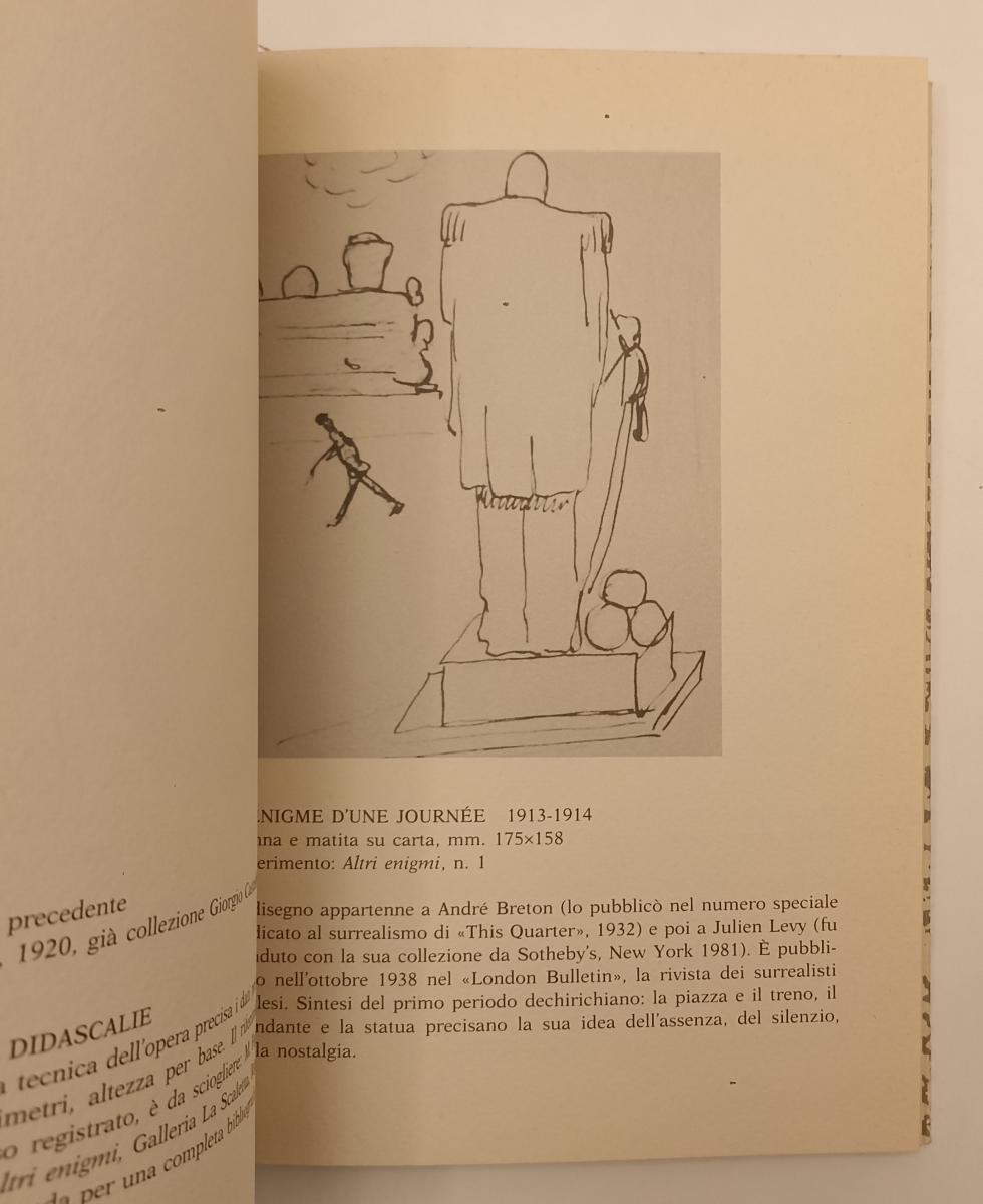 LT- GIORGIO DE CHIRICO CARTE CATALOGO MOSTRA TODI- EXTRA MOENIA- 1991- B- XFS173