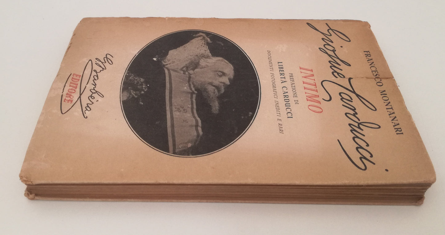 LN- GIOSUE' CARDUCCI INTIMO DEDICA AUTOGRAFO- MONTANARI- BARBERA--- 1950- B- XFS