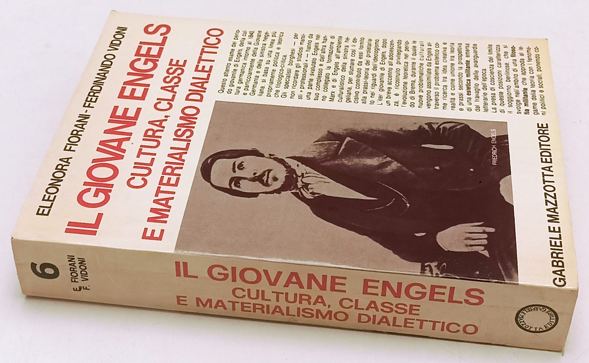 LS- IL GIOVANE ENGELS - FIORANI VIDONI - MAZZOTTA --- 1974 - B - ZFS151