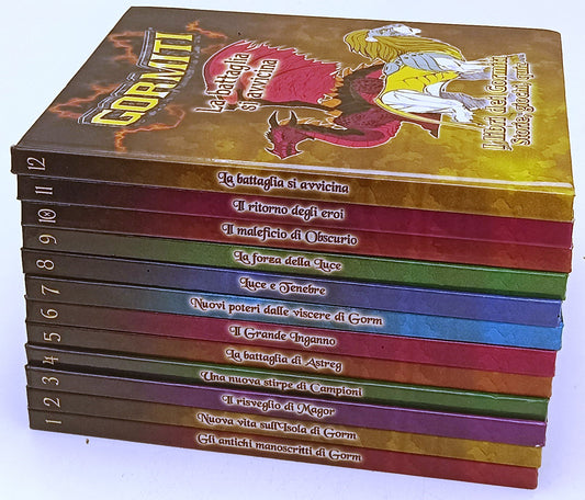 LB- GORMITI VOLUMI 1/12 LIBRI STORIE GIOCHI QUIZ-- CORRIERE SERA--- 2007- C- F25