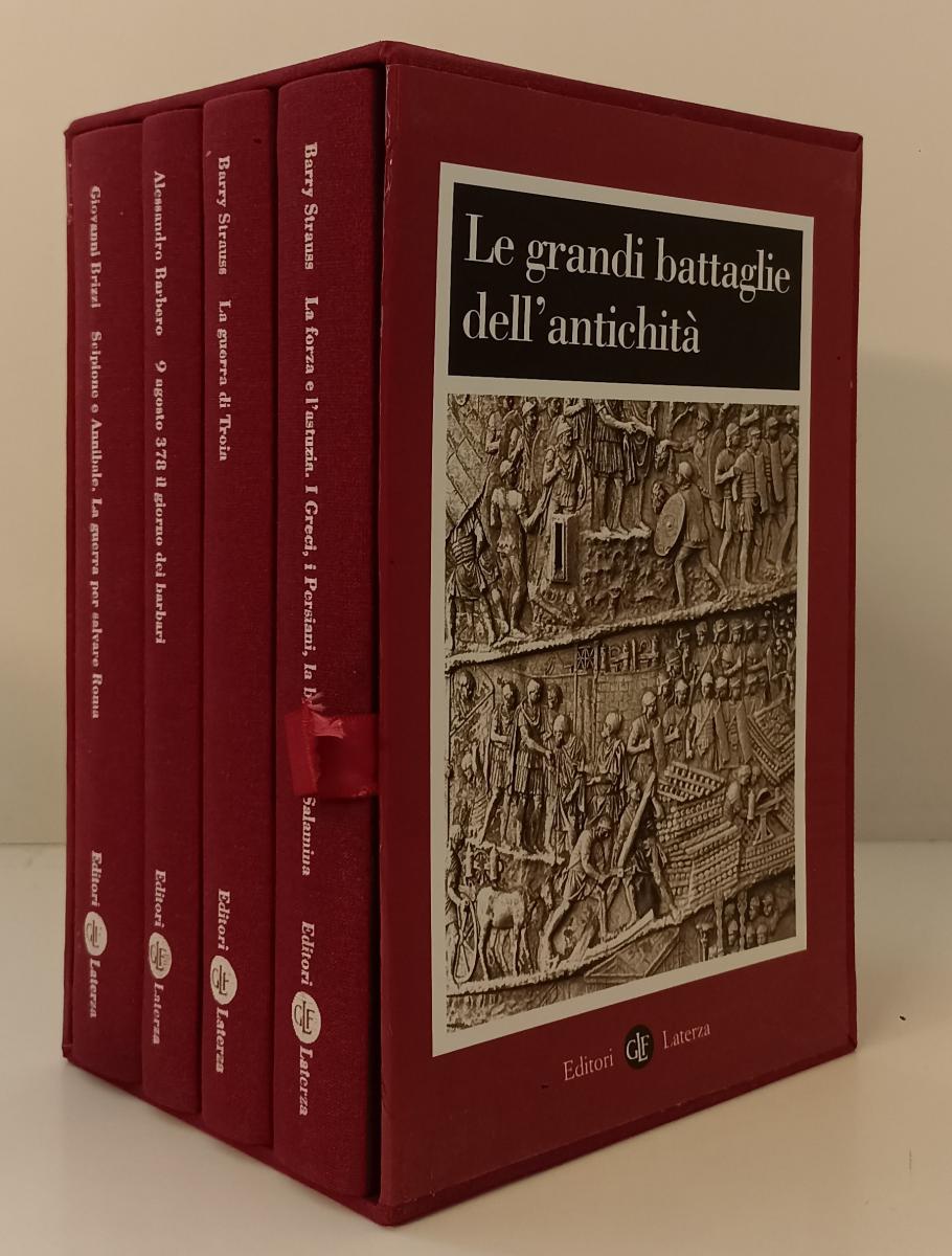 Le Grandi Battaglie dell'Antichita' 4 volumi - Barbero - Laterza- cofanetto- XFS