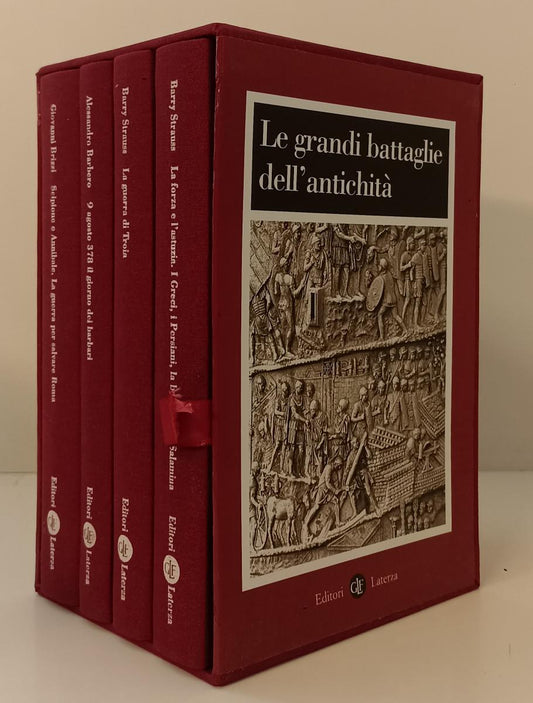 Le Grandi Battaglie dell'Antichita' 4 volumi - Barbero - Laterza- cofanetto- XFS