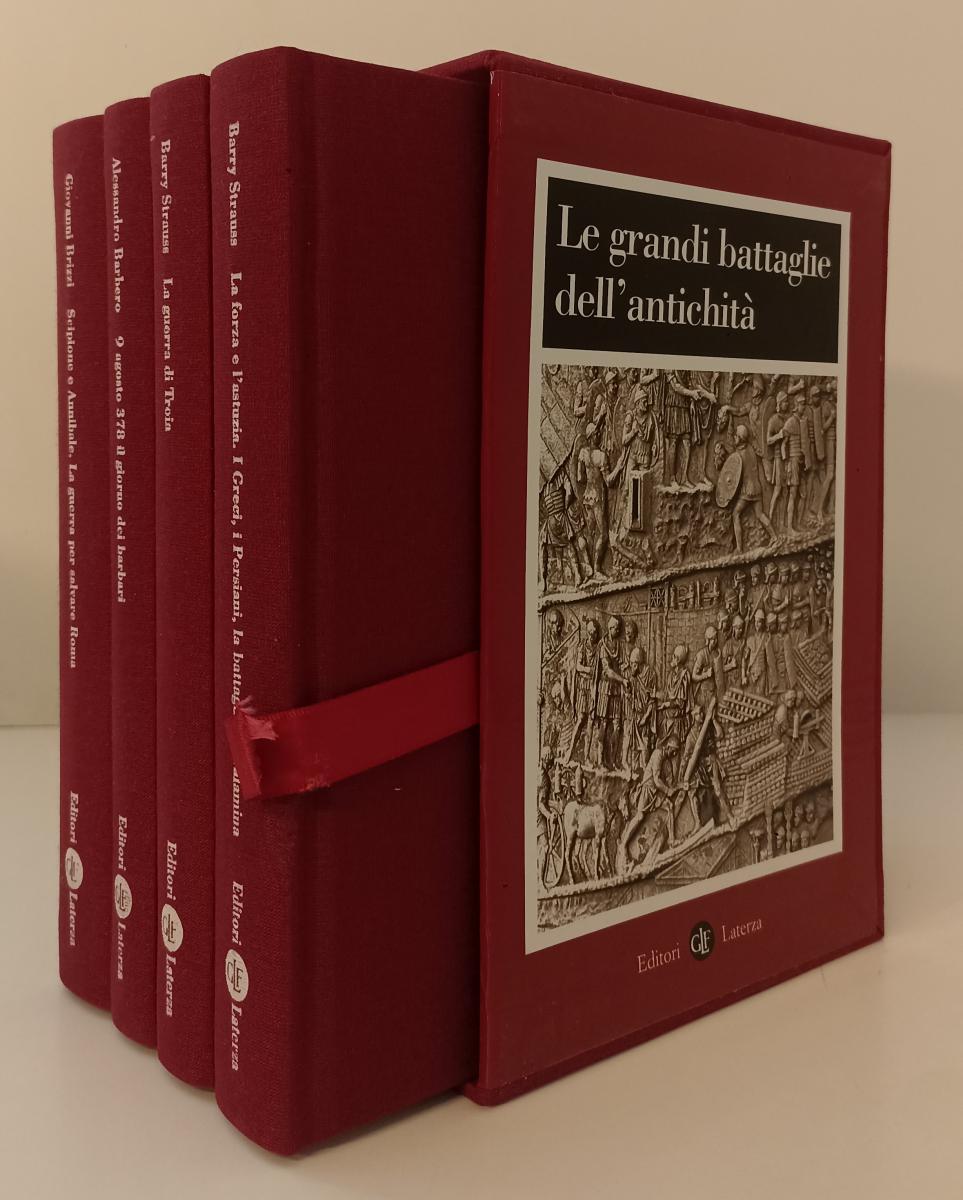 Le Grandi Battaglie dell'Antichita' 4 volumi - Barbero - Laterza- cofanetto- XFS