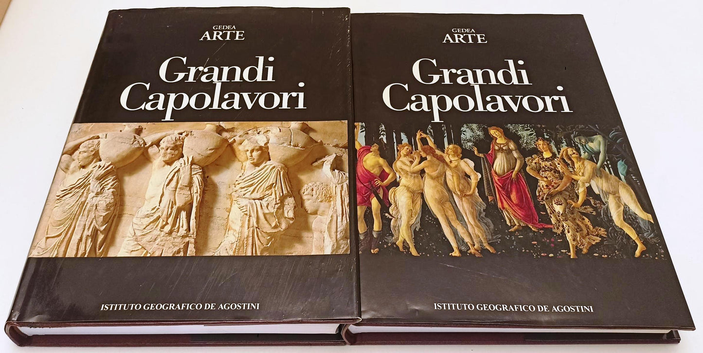LT- GEDEA ARTE GRANDI CAPOLAVORI 2 VOLUMI -- DeAGOSTINI --- 205- CS- YFS552