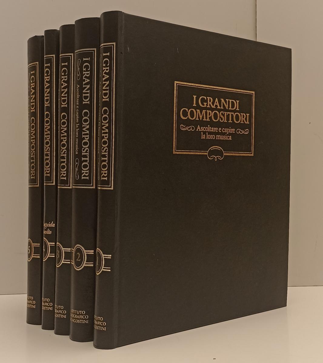 LT- I GRANDI COMPOSITORI VOLUMI 1/5--  ISTITUTO GEOGRAFICO DeAGOSTINI- C- BLCP14