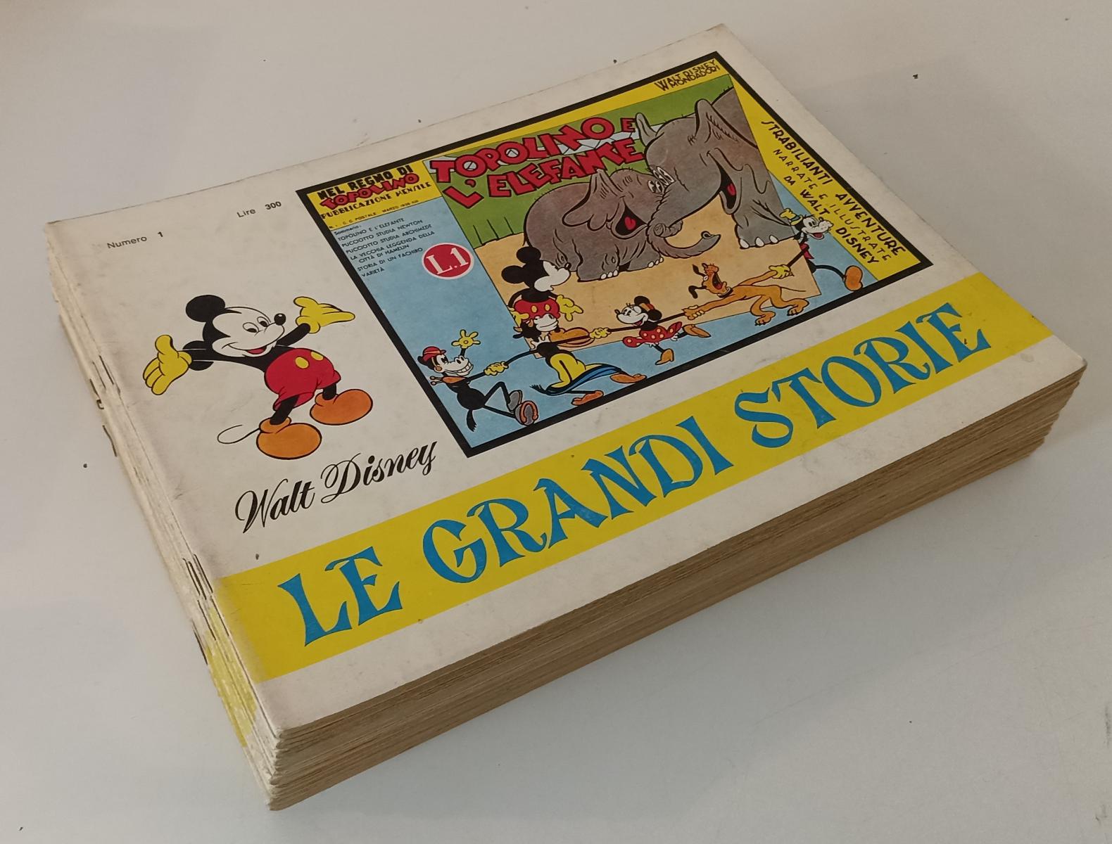 FD- LE GRANDI STORIE DI TOPOLINO 1/12 COMPLETA -- DISNEY MONDADORI- 1967- S- R23