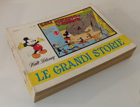 FD- LE GRANDI STORIE DI TOPOLINO 1/12 COMPLETA -- DISNEY MONDADORI- 1967- S- R23