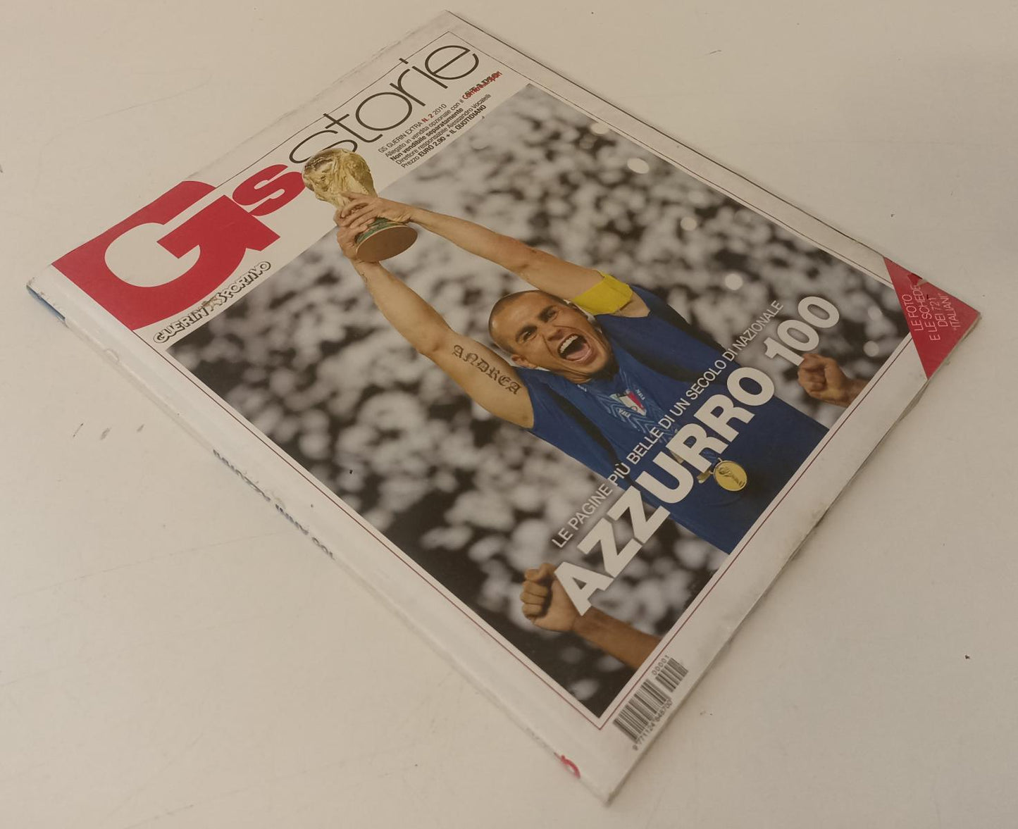 LC- GS GUERIN EXTRA N.2 STORIE AZZURRO 100 SECOLO DI NAZIONALE CANNAVARO RVSa134