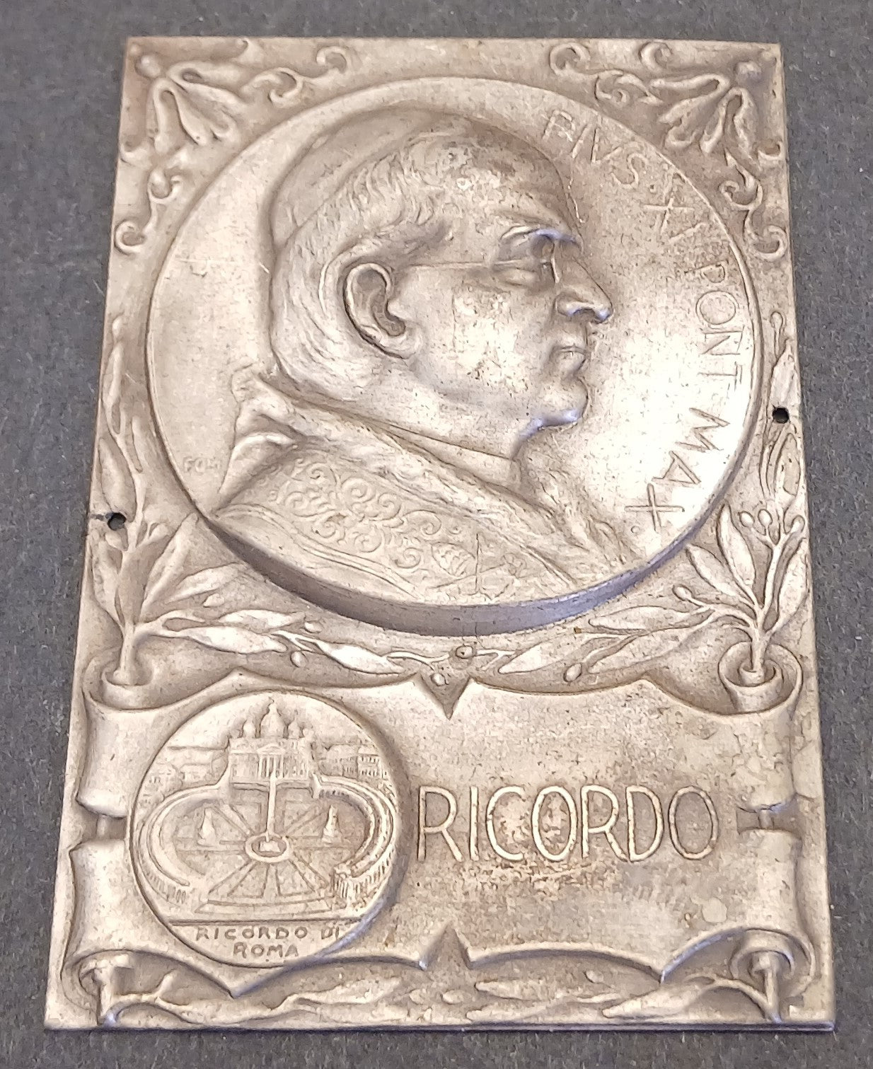 CB- MEDAGLIA PLACCA RICORDO PAPA PIO XII - GTTS134