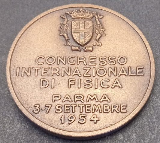 CB- MEDAGLIA CONGRESSO INTERNAZIONALE FISICA PARMA MELLONI 1954 - GTTS137