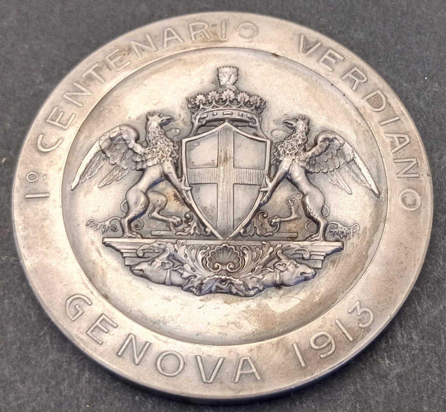 CB- MEDAGLIA 1° CENTENARIO VERDIANO GENOVA 1913 - GIUSEPPE VERDI - GTTS145