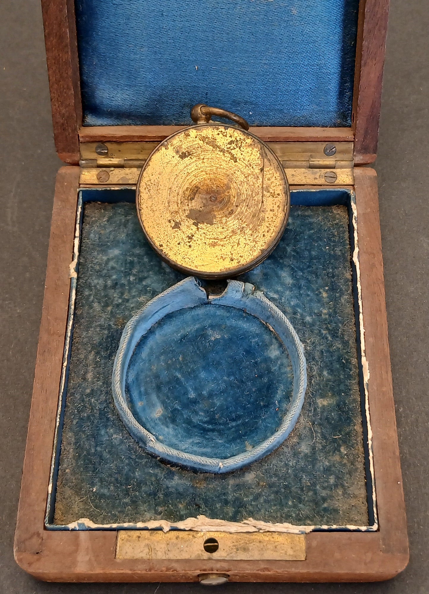 CB- BUSSOLA VINTAGE CON CUSTODIA ORIGINALE IN LEGNO - GTTS155