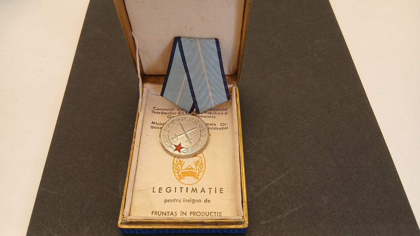 CB- MEDAGLIA R.P.R. MERITUL MILITAR CON NASTRINO SPILLA - GTTS156