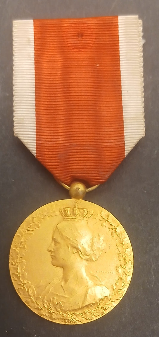 CB- Medaglia Belgio 1914-1918 Souvenir de sa collaboration - nastrino - GTTS204