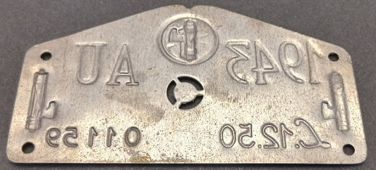 CB- TARGA TASSA CICLO MUSSOLINI FASCISMO 1943 AU L.12,50 00159 - GTTS88