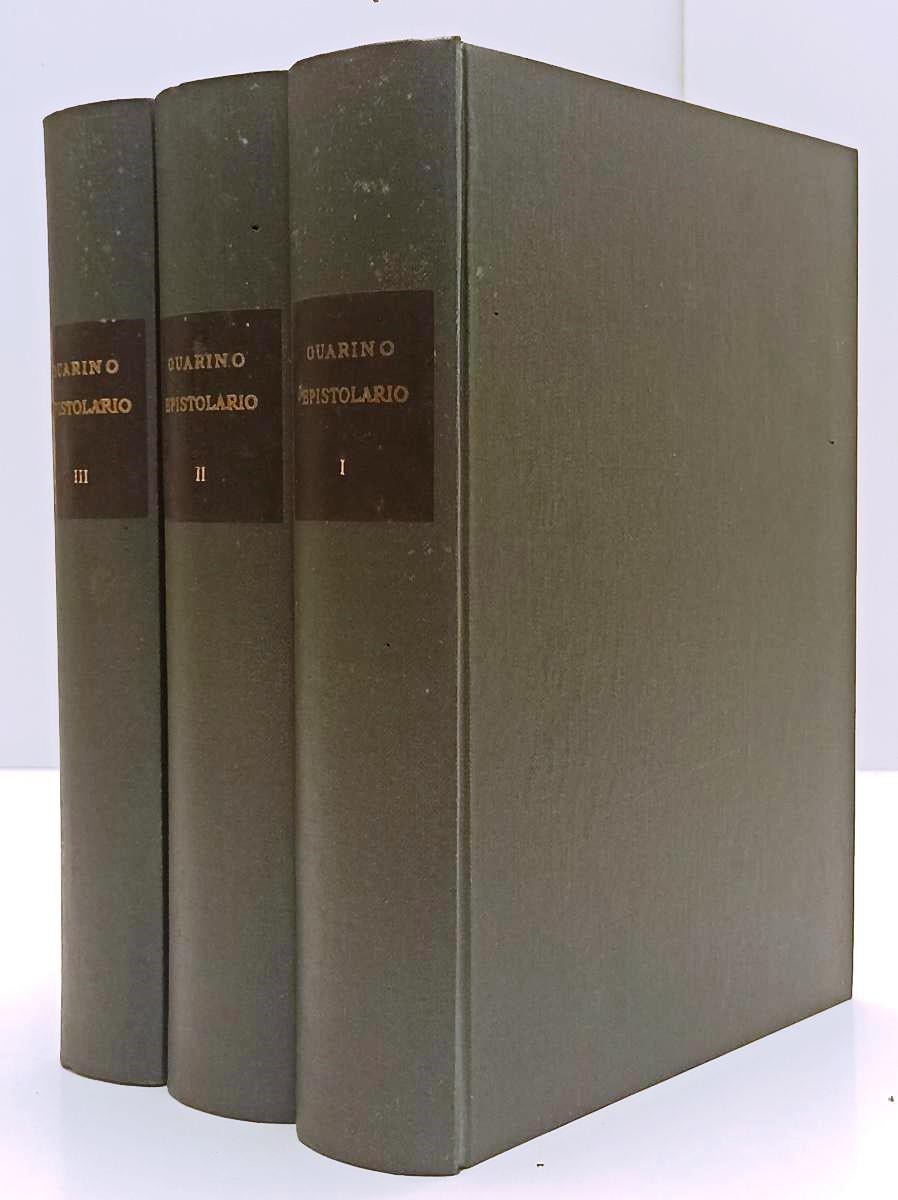 Epistolario di Guarino Veronese 3 volumi - Sabbadini - Anastatica - JXS16