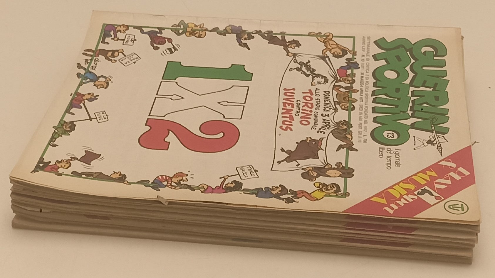 LC- LOTTO GUERIN SPORTIVO 10 NUMERI 1977 INSERTI MAZZOLA GUIDA CAMPIONATO YFS933