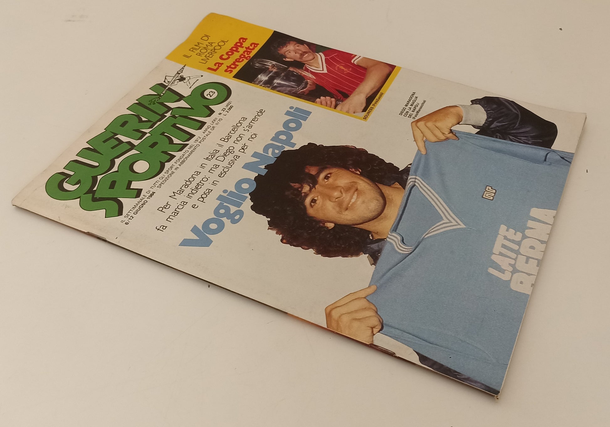 LC- RIVISTA GUERIN SPORTIVO N.23 1984 CON INSERTO BIG MARADONA - S- RVSa152