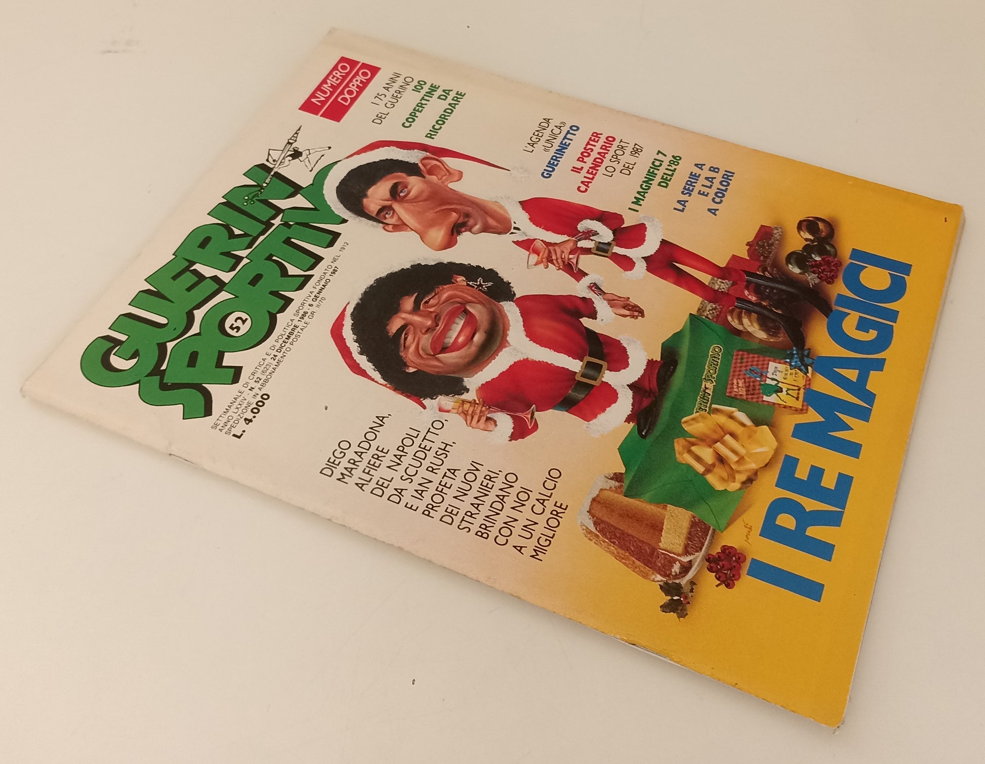 LC- RIVISTA GUERIN SPORTIVO N.52 1987 POSTER CALENDARIO LO SPORT - S- RVSa154