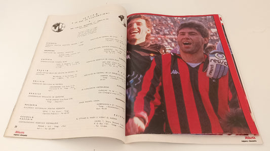 LC- RIVISTA GUERIN SPORTIVO N.1 1990 POSTER MILAN ENCICLOPEDIA MONDIALE- RVSa164