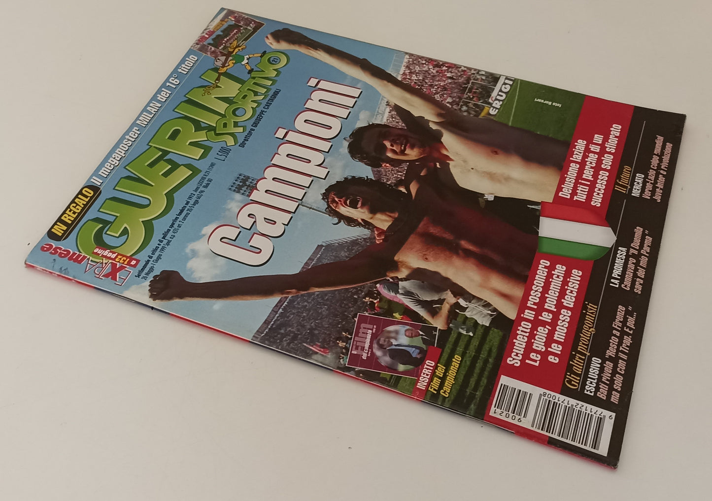LC- RIVISTA GUERIN SPORTIVO N.21 1999 MEGAPOSTER MILAN 16° SCUDETTO- S - RVSa163