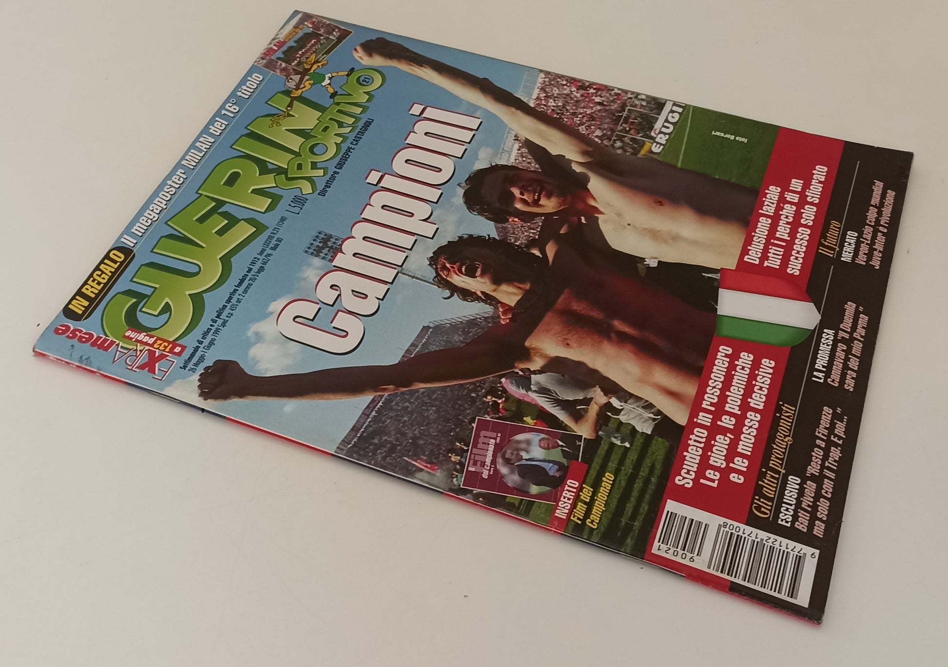 LC- RIVISTA GUERIN SPORTIVO N.21 1999 MEGAPOSTER MILAN 16° SCUDETTO- S - RVSa163