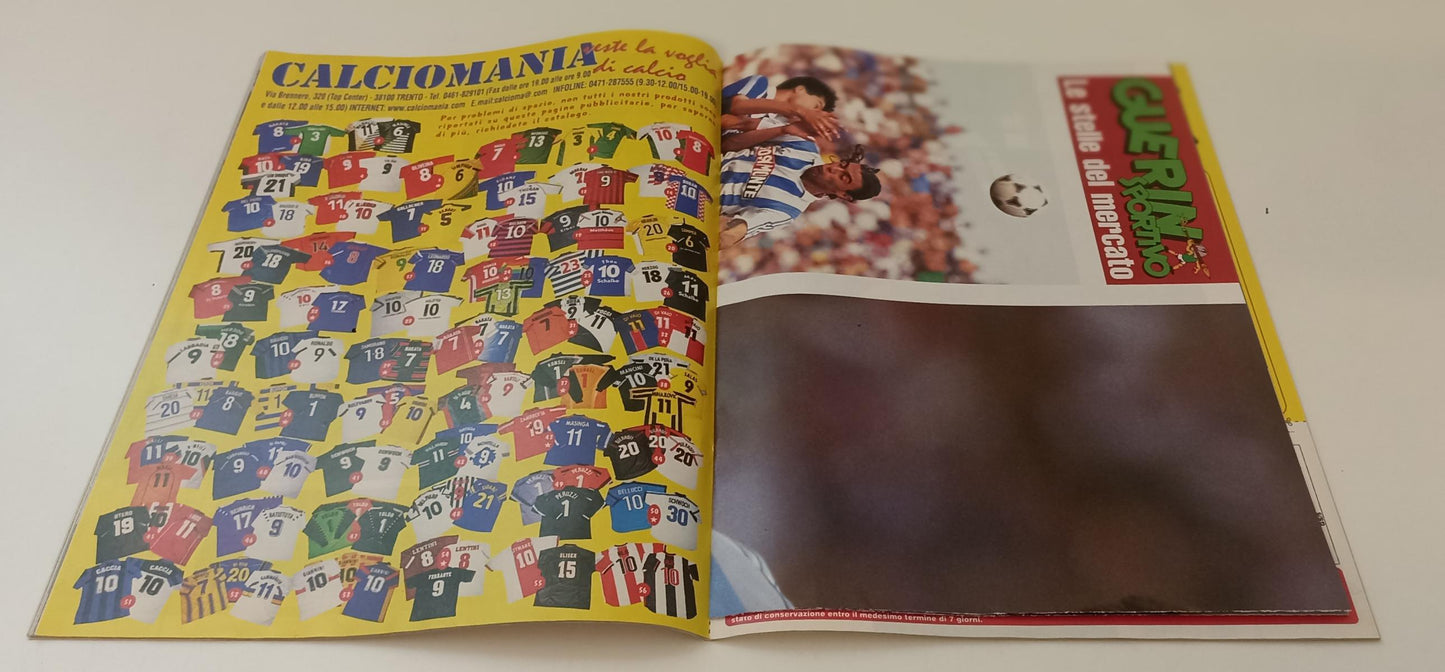 LC- RIVISTA GUERIN SPORTIVO N.25 1999 POSTER STORY ANELKA SEEDORF LOPEZ- RVSa214