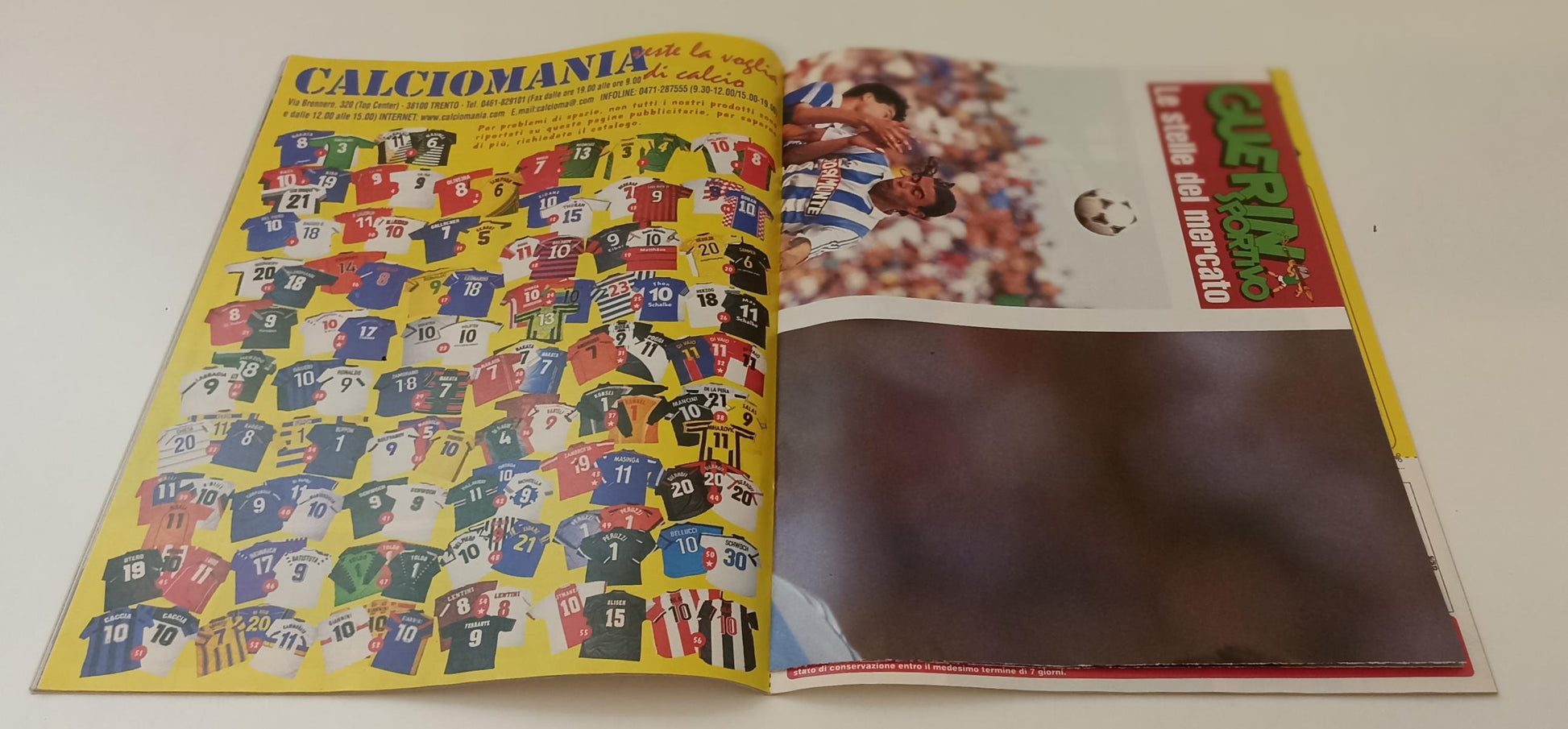 LC- RIVISTA GUERIN SPORTIVO N.25 1999 POSTER STORY ANELKA SEEDORF LOPEZ- RVSa214