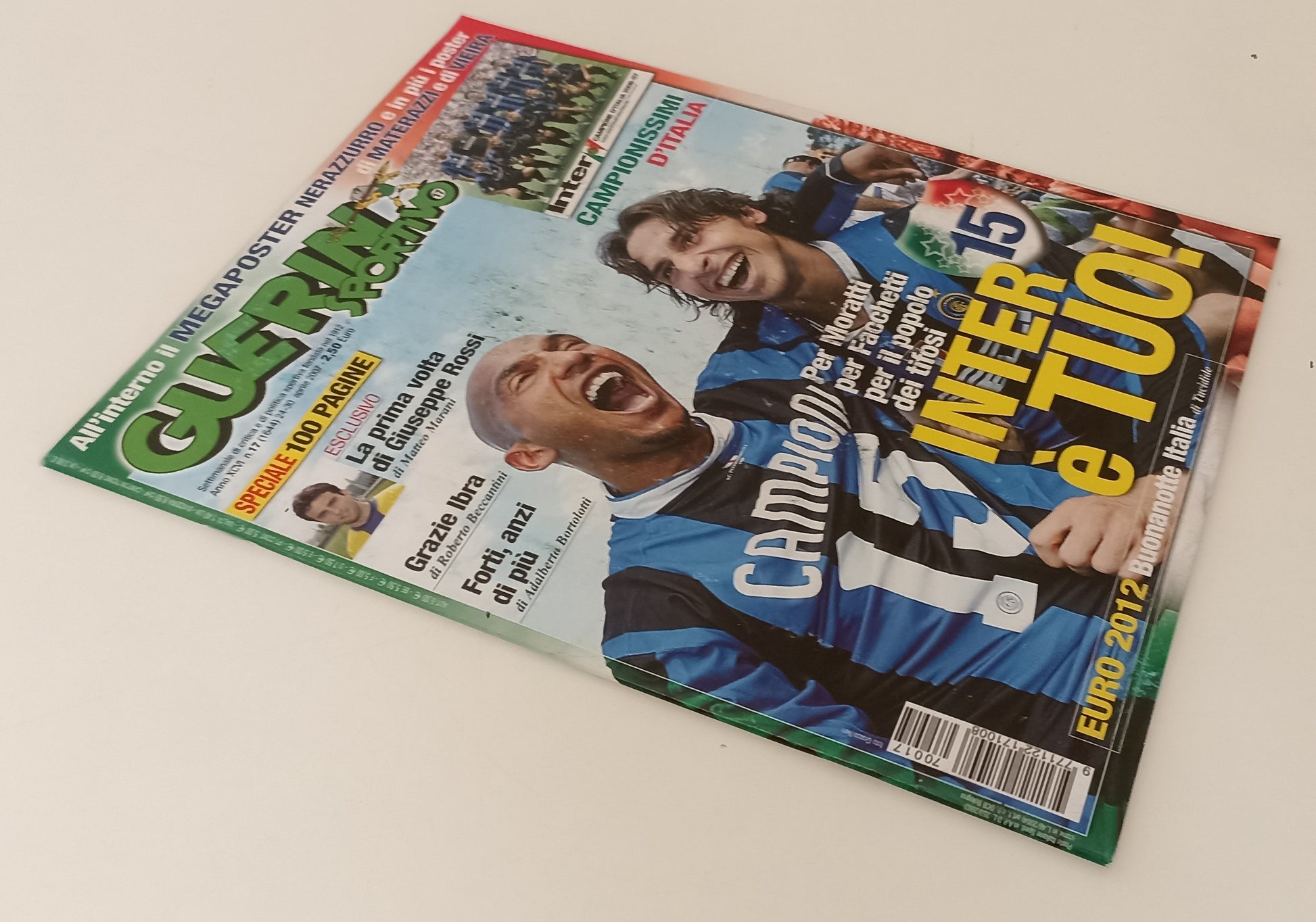 LC- RIVISTA GUERIN SPORTIVO N.17 2007 POSTER INTER CAMPIONE D'ITALIA- S- RVSa157