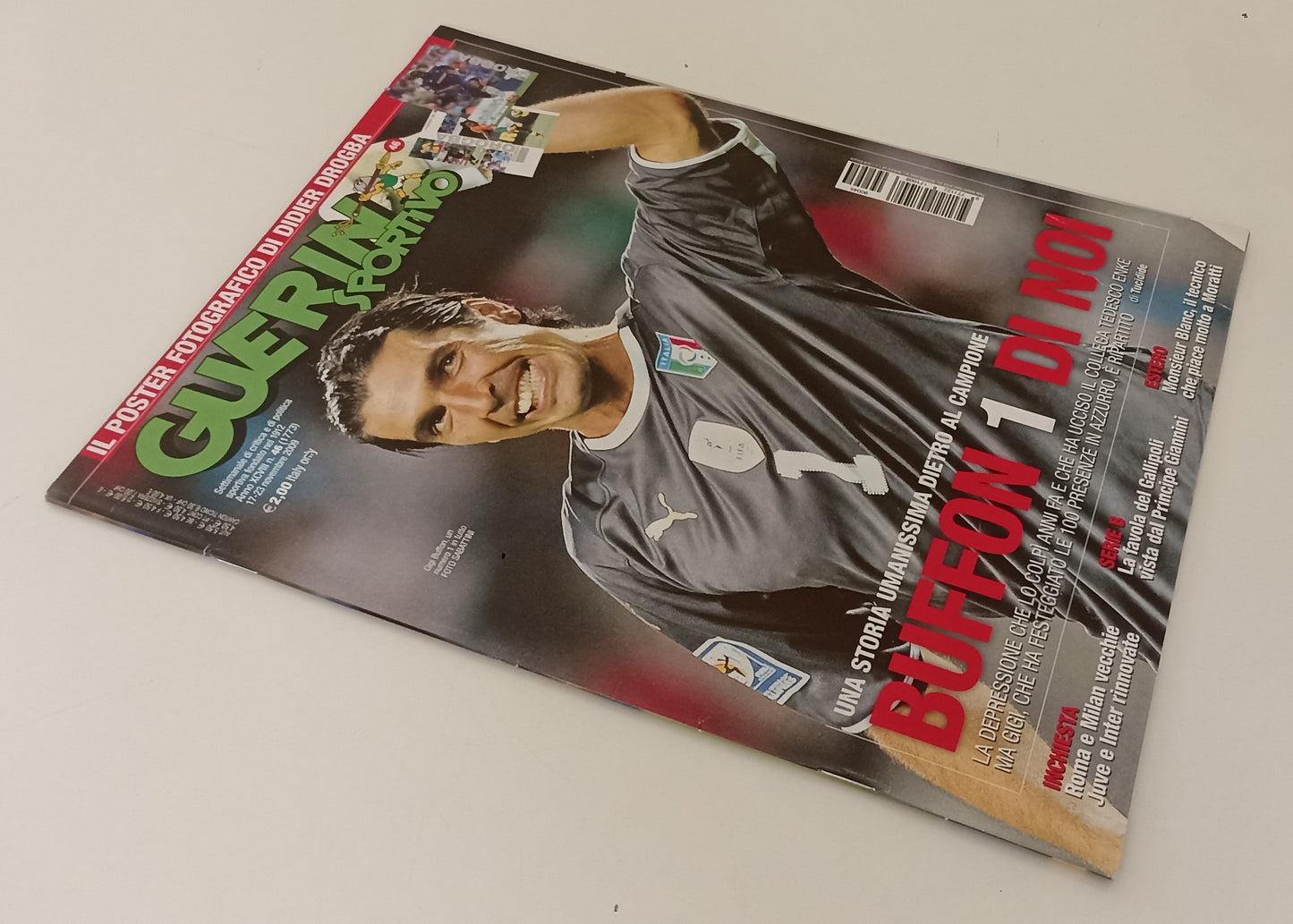LC- RIVISTA GUERIN SPORTIVO N.46 2009 CON POSTER DROGBA BUFFON - S - RVSa159