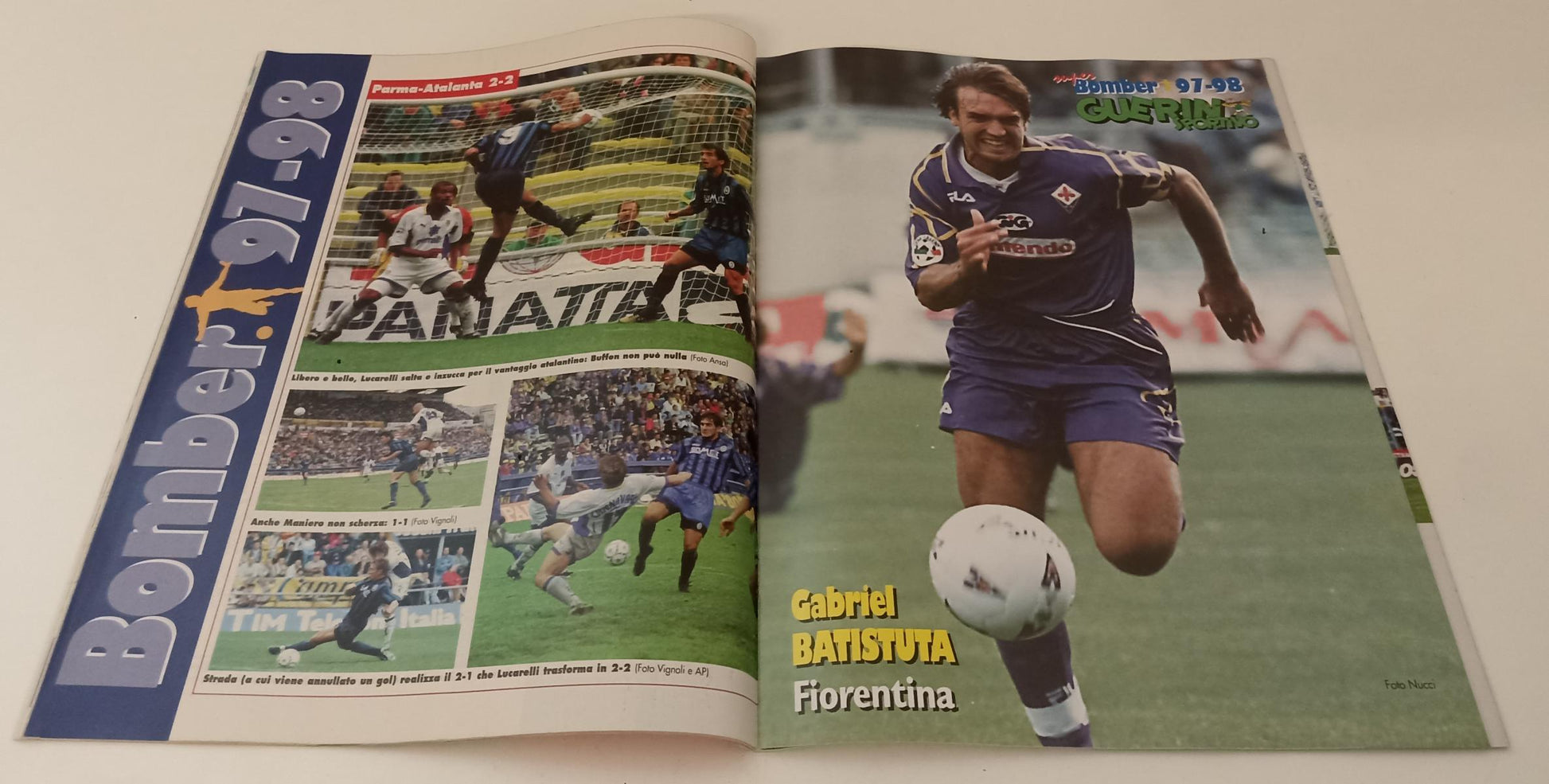 LC- RIVISTA GUERIN SPORTIVO N.38 1997 SUPER BOMBER 97/98 BATISTUTA - RVSa198