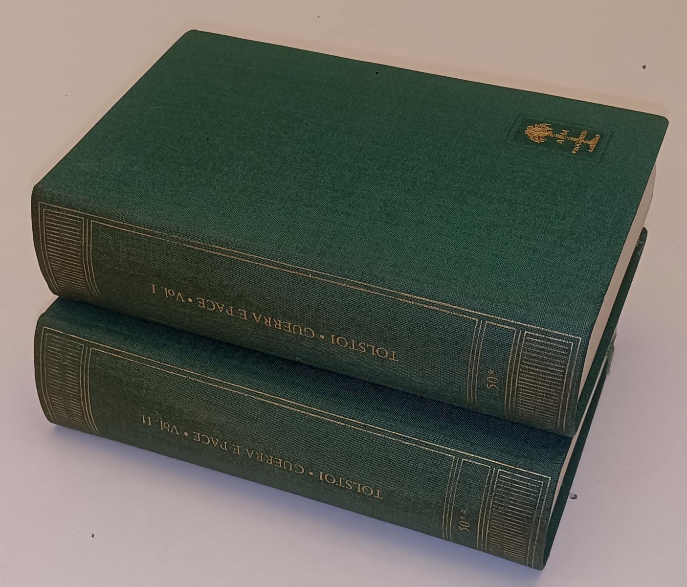LN- GUERRA E PACE 2 VOLUMI - TOLSTOI - MONDADORI- BIBLIOTECA ROMANTICA--- C- XFS