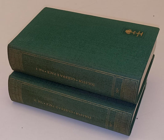 LN- GUERRA E PACE 2 VOLUMI - TOLSTOI - MONDADORI- BIBLIOTECA ROMANTICA--- C- XFS