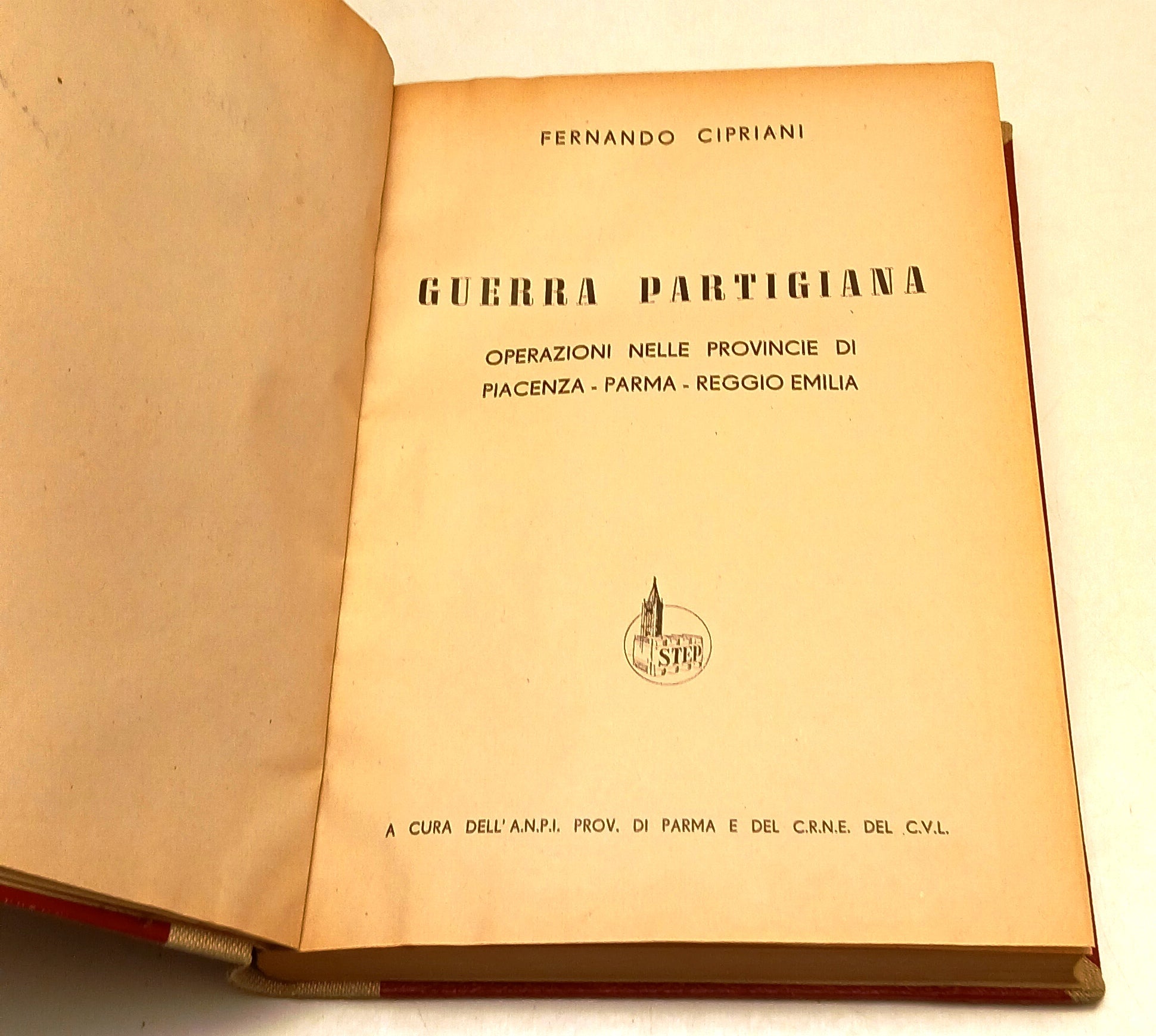 LS- GUERRA PARTIGIANA OPERAZIONI - FERNANDO CIPRIANI - PROVINCIA PARMA- C- YFS92