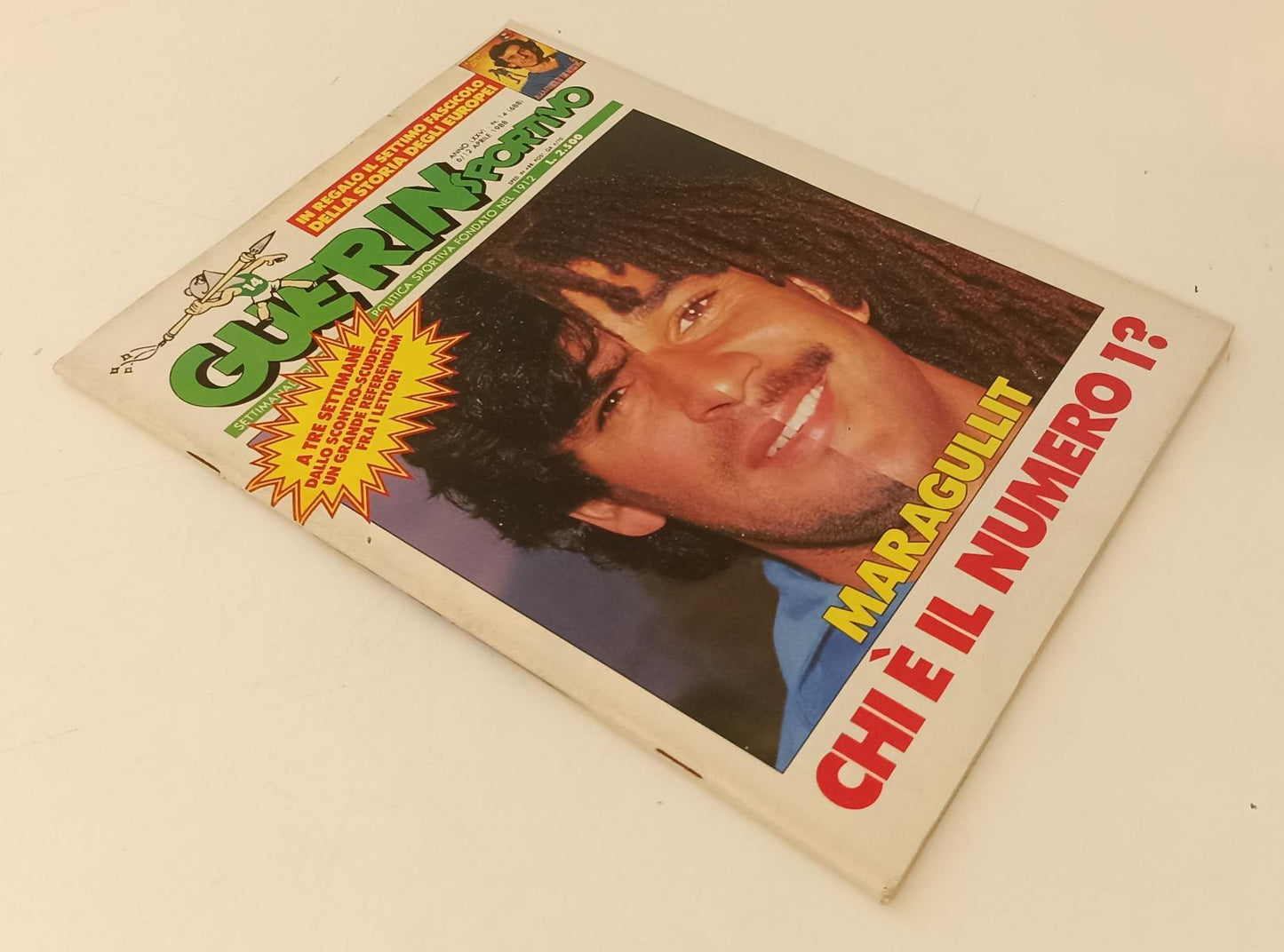 LC- GUERIN SPORTIVO N.14 1988 MARAGULLIT CHI E' NUMERO 1 MARADONA GULLIT RVSa135