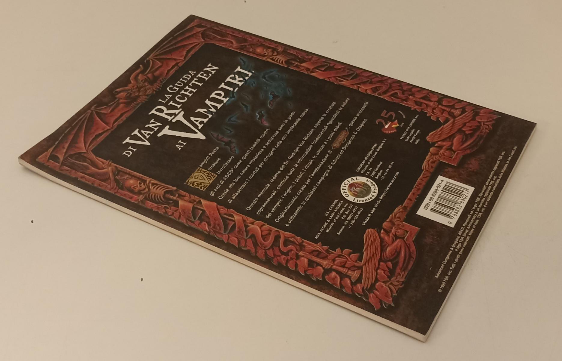 LF- ADVANCED DANGEONS & DRAGONS LA GUIDA DI VAN RICHTEN AI VAMPIRI- 1999-B-YFS71