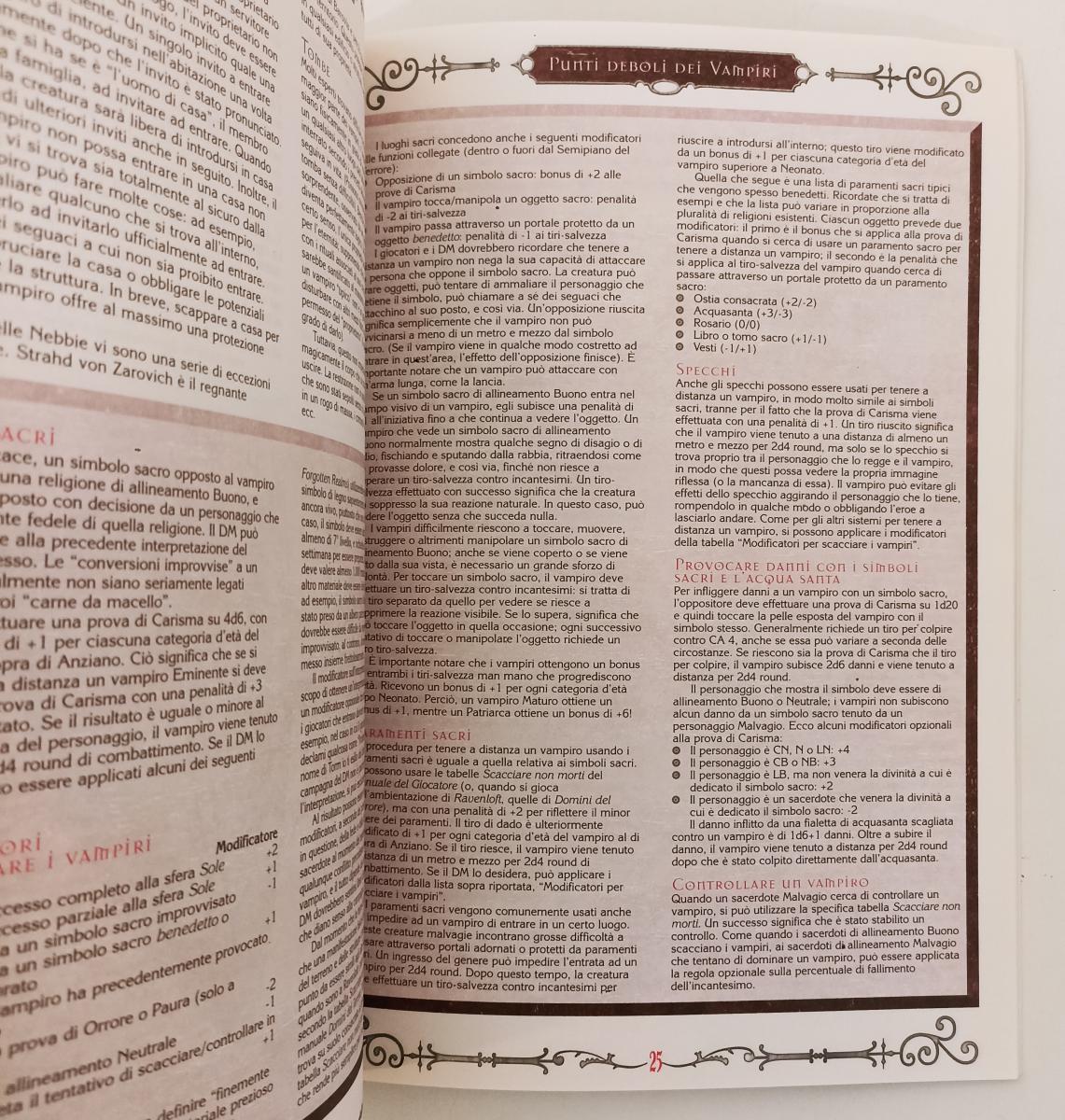 LF- ADVANCED DANGEONS & DRAGONS LA GUIDA DI VAN RICHTEN AI VAMPIRI- 1999-B-YFS71