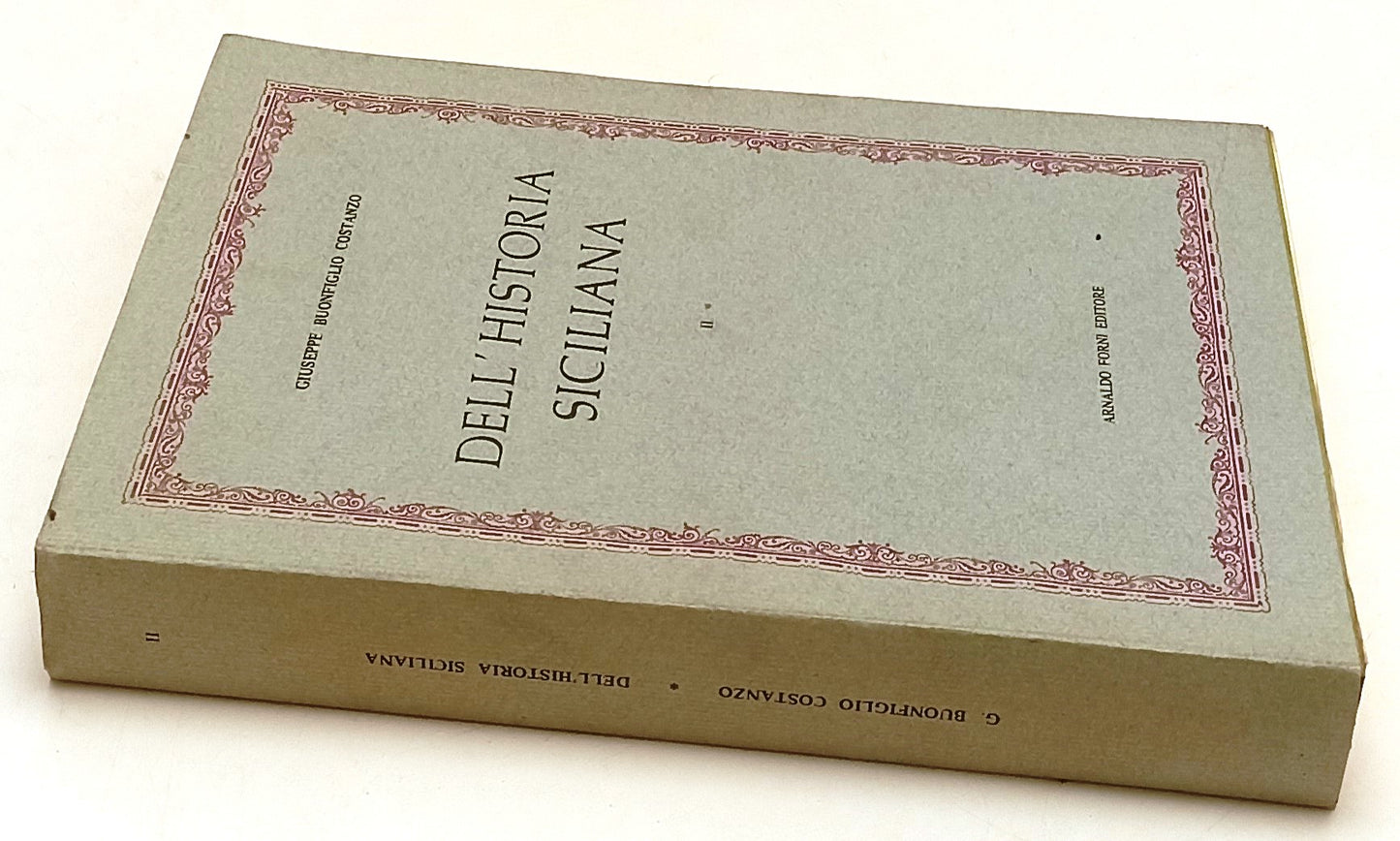 LS- DELL'HISTORIA SICILIANA II- GIUSEPPE BONFIGLIO COSTANZO- FORNI- 1976-B-XFS51