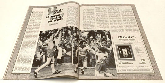 LR- HURRA' JUVENTUS N.6 1984 FANTASTICO 21° SCUDETTO COPPA DELLE COPPE - RVSa342