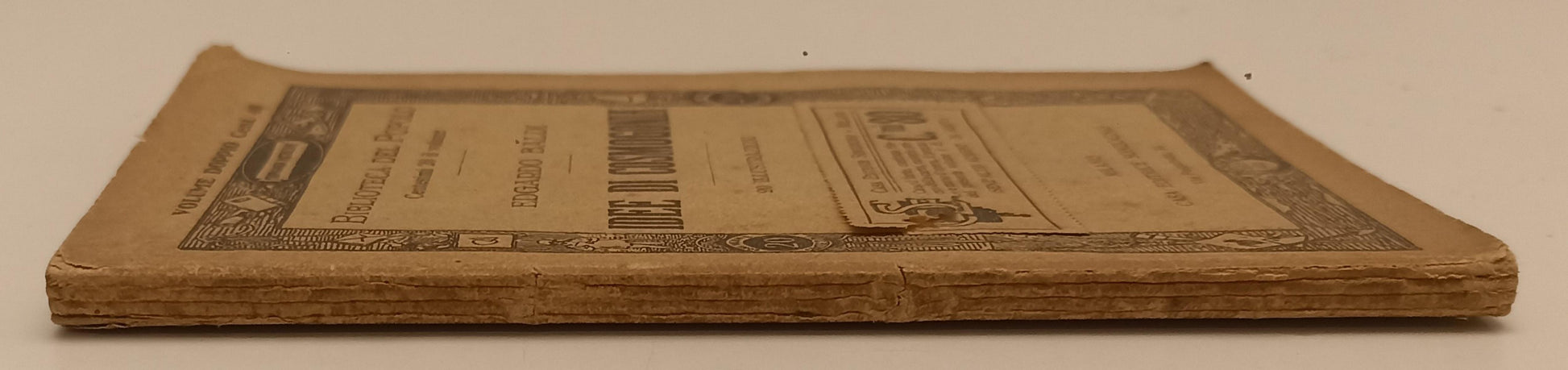 LZ- IDEE DI COSMOGONIA- EDGARDO BALDI- SONZOGNO- BIBLIOTECA POPOLO- 1918-B-XFS74