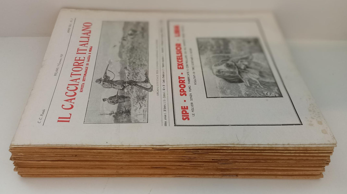 LR- RIVISTA IL CACCIATORE ITALIANO ANNATA 1927 QCOMPLETA ----- 1927 - S - XFS154