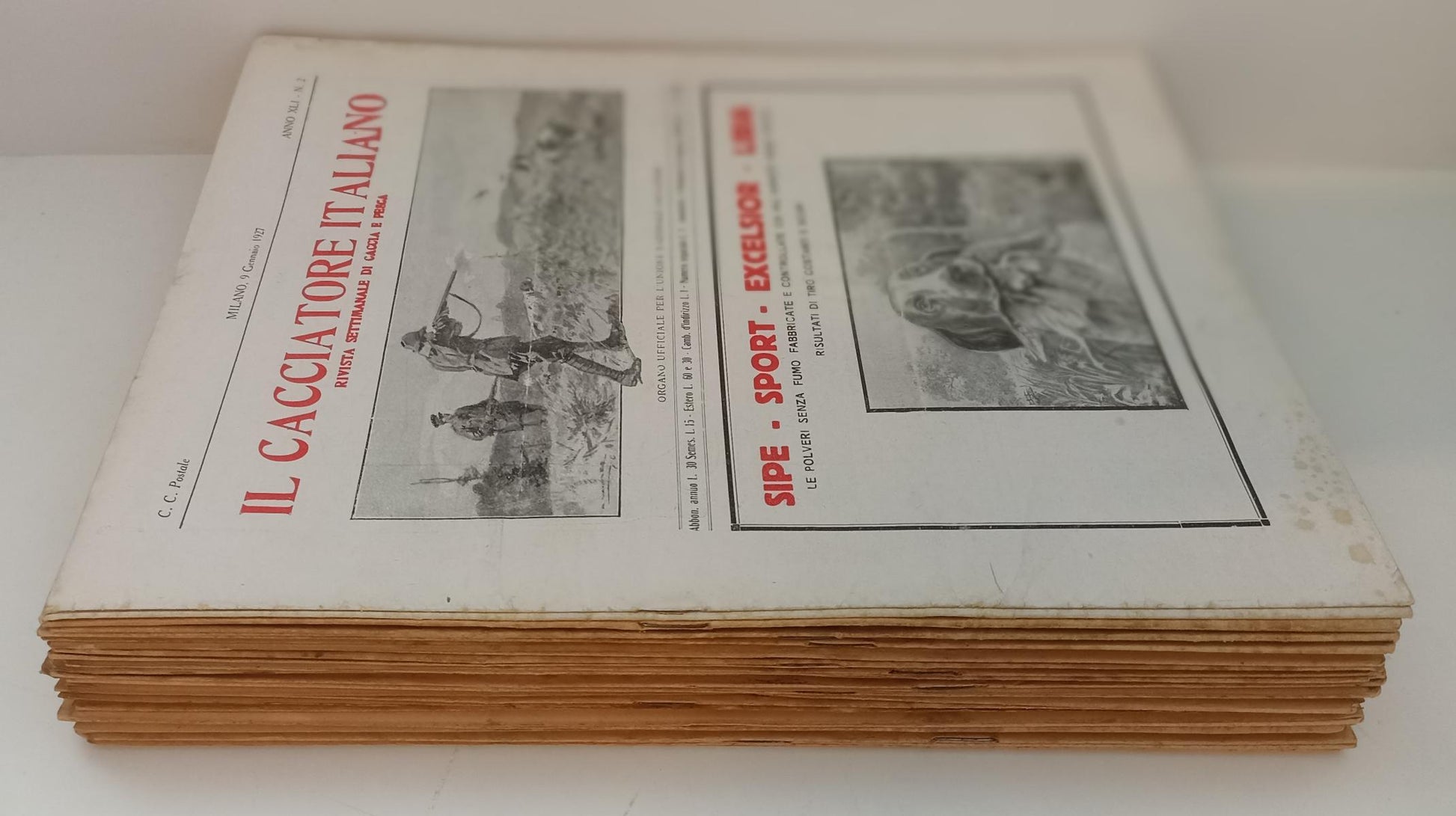 LR- RIVISTA IL CACCIATORE ITALIANO ANNATA 1927 QCOMPLETA ----- 1927 - S - XFS154
