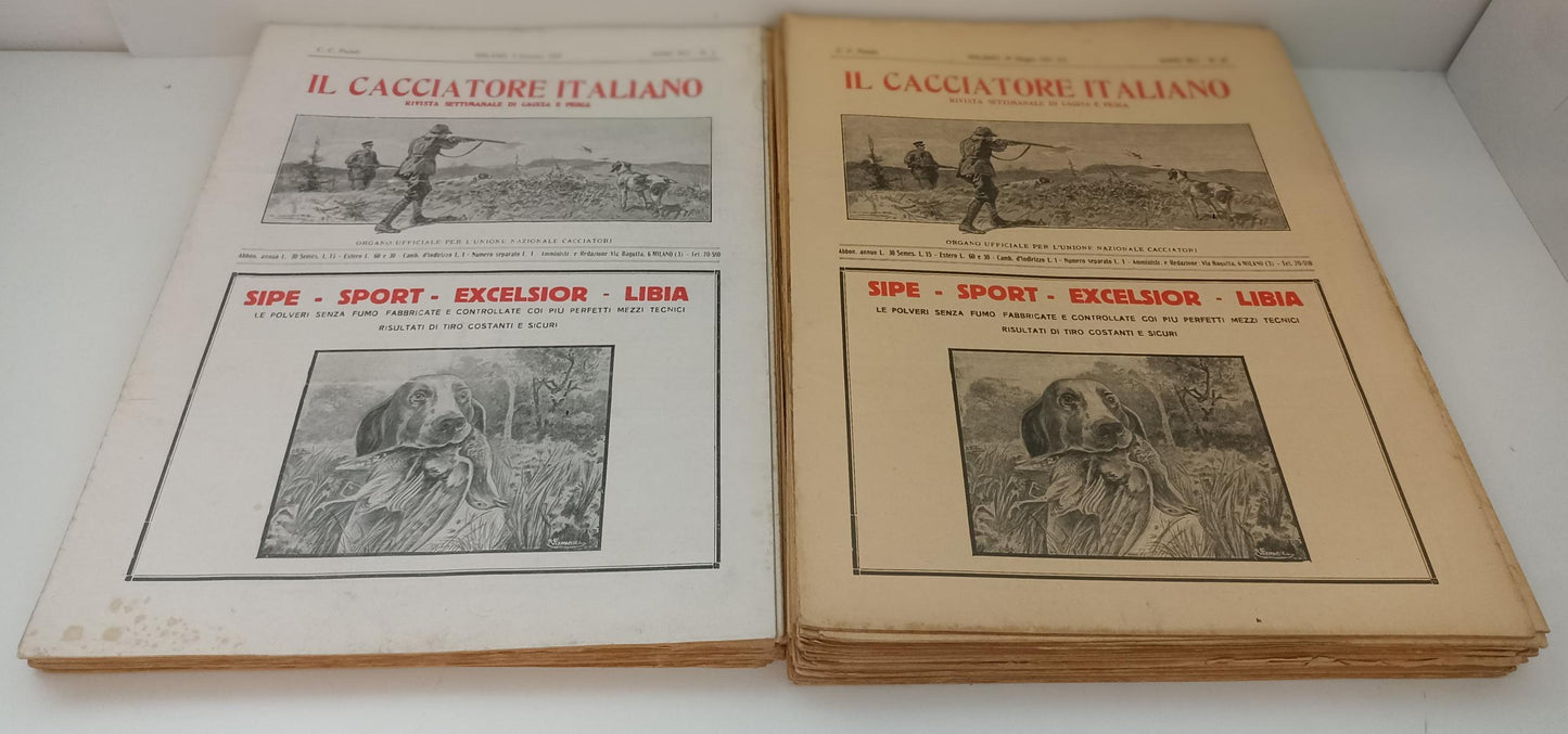 LR- RIVISTA IL CACCIATORE ITALIANO ANNATA 1927 QCOMPLETA ----- 1927 - S - XFS154