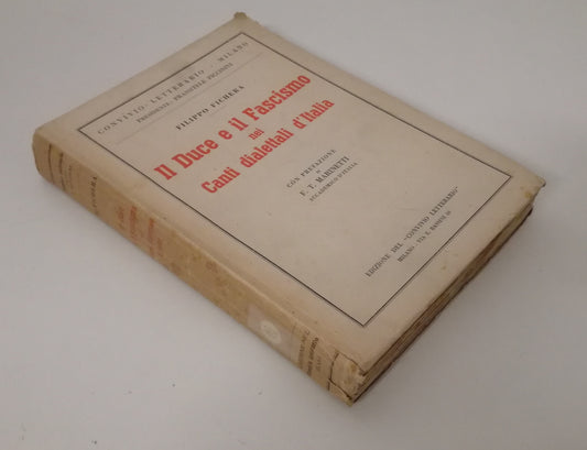 LS- DUCE FASCISMO CANTI DIALETTALI ITALIA - FICHERA MARINETTI---- 1937- B- MLT3