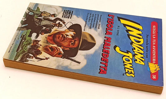 LB- INDIANA JONES L'ISOLA MALEDETTA- STINE- MONDADORI- RAGAZZI- 1a- 1988- B- XFS