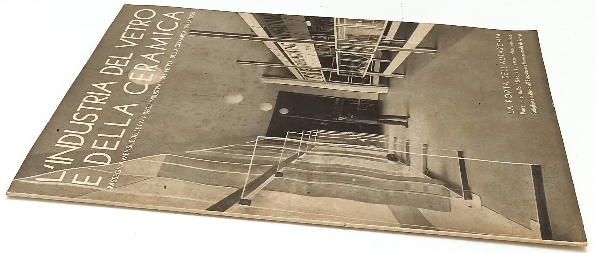 LR- RIVISTA L'INDUSTRIA DEL VETRO E DELLA CERAMICA 12 DICEMBRE 1937 XVI- RVSa585