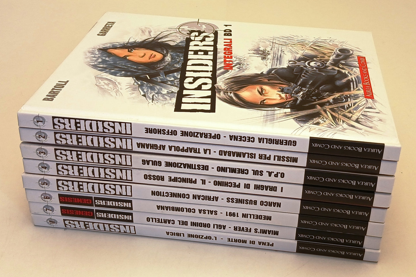 FV- INSIDERS 1/7 + VI° INTEGRALI BD - BARTOLL - AUREA BOOKS AND COMIX -- C - Z25